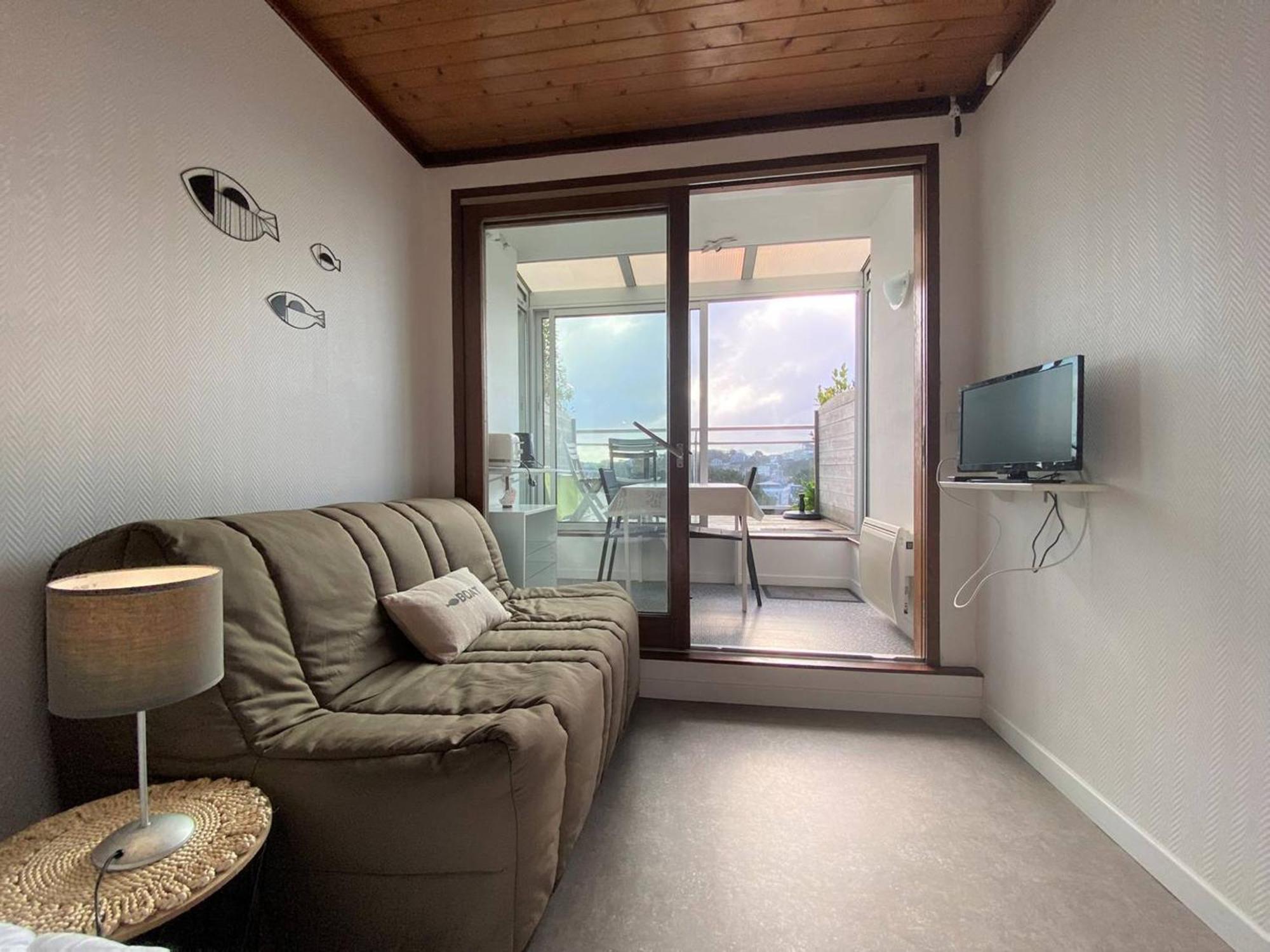 Studio Avec Terrasse Et Loggia A 400M De La Plage A Perros-Guirec - Fr-1-368-381 Buitenkant foto